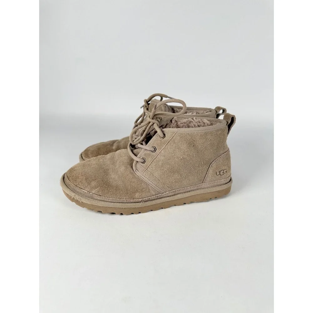 UGG Neumel Tan Suede‎ Lace Up Chukka Boots Mens Size 9 3236